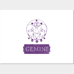 gemini zodiac sign test Posters and Art